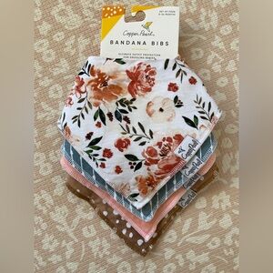 Copper Pearl bandana bibs